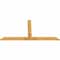 Ekena Millwork Portland Rough Sawn Timber Gable Bracket, Western Red Cedar, 96"W x 48"H x 2"D x 6"F, 12/12 Pitch GBW096X48X0206POR00RWR - alternate 3